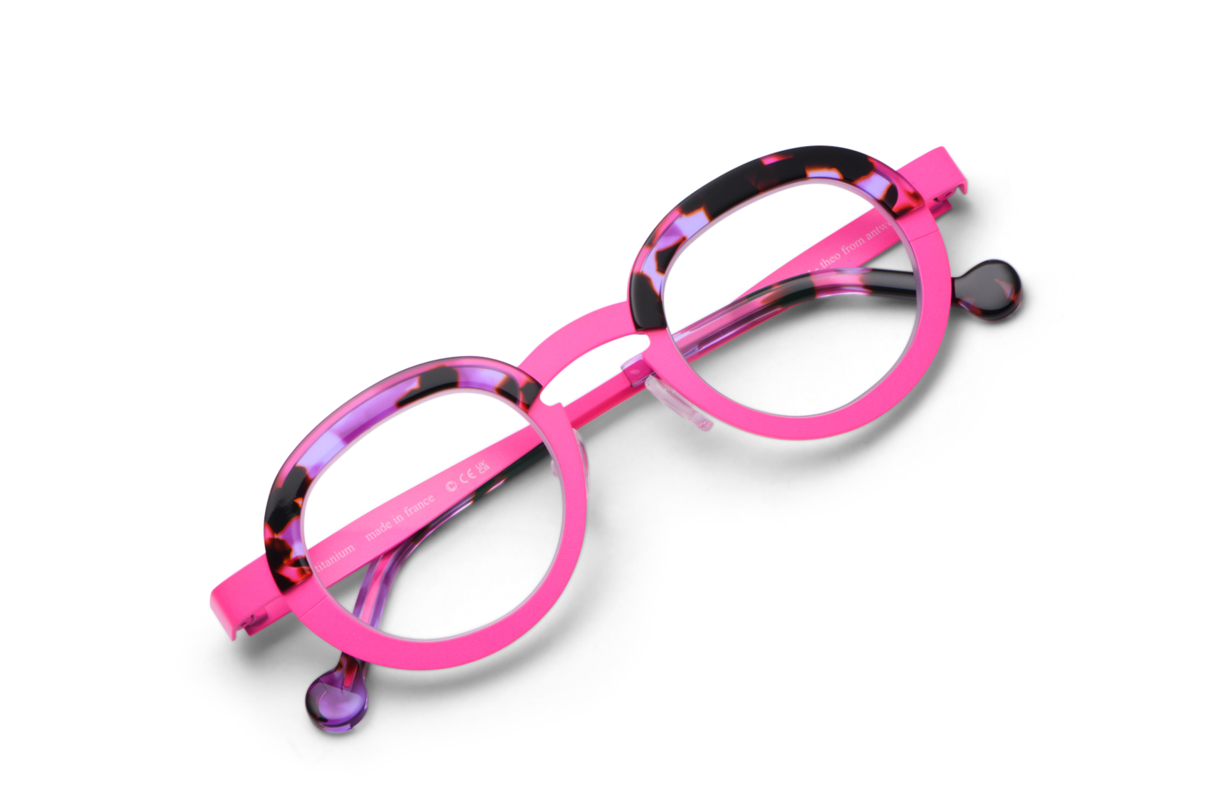 メガネ THEO Theo - LIZ 473 C 64+14+PINK CANDY - 473 TVS LIZ by theo eyewear